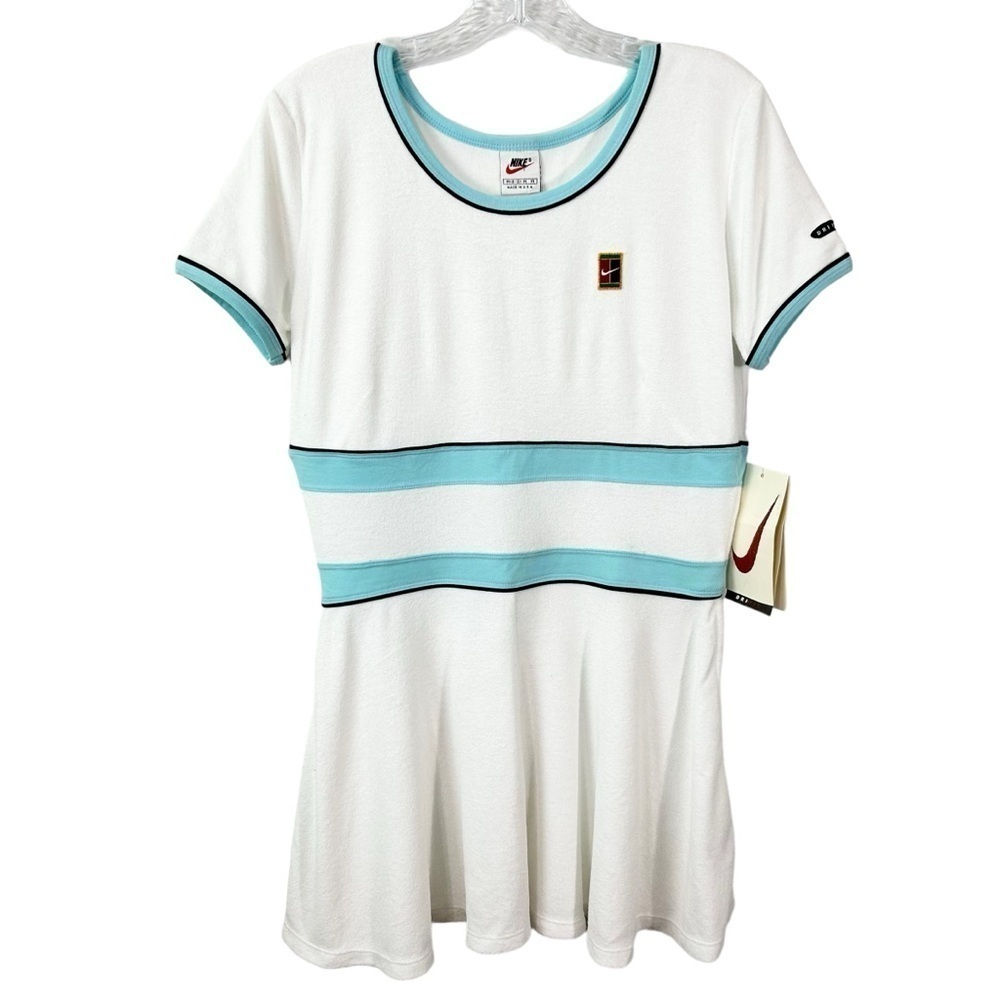 VTG 90s Nike Challenge Court Women's Tennis Athletic Dress Dri Fit Size Medium